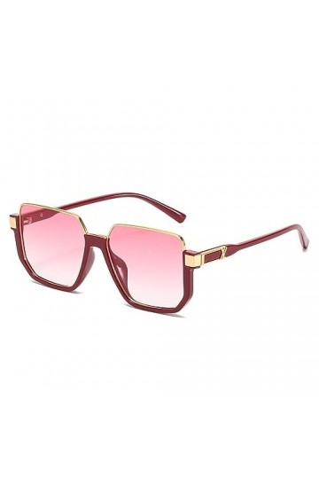 HPIRME Lunettes de soleil demi-monture femmes lunettes de soleil pour hommes lunettes cadre lunettes de soleil carrées alliag