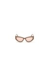 GUESS Femme 0 Lunettes de Soleil, Shiny Beige, 54