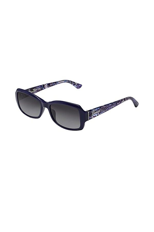 Guess 0, Lunettes de Soleil Femme, Shiny Blue, 55