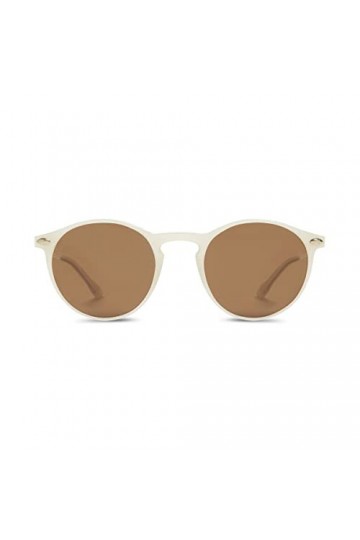 NOOZ Lunettes de soleil polarisées Crème Ronde en Nylon pour homme et femme Essential Cruz