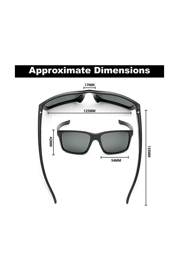 Flying Fisherman Freeline Lunettes de soleil polarisées avec blocage UV AcuTint pour la pêche et les sports de plein air, Mon