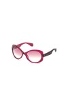 Adidas OR0020 Lunettes de Soleil, Shiny Fuxia/Bordeaux Mirror, 56 Femme