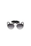 GUESS 0, Lunettes de Soleil Femme, Shiny Light nickeltin, 57