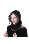 YJZQ Chapeau Hiver pour Femme Cagoule en Tricot Casquette de Ski en Doublure Peluche Housse de Cap avec écharpe Capuche Moto 
