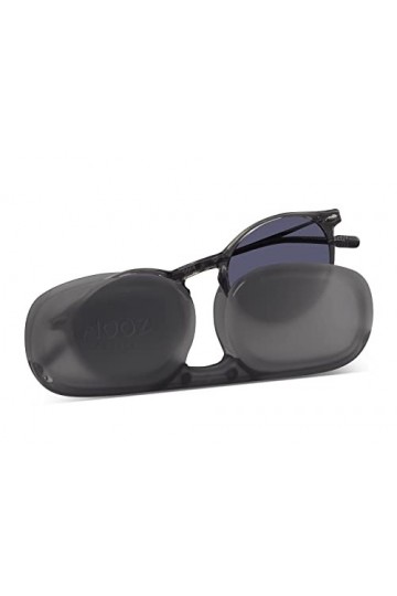 NOOZ Lunettes de soleil polarisées pour hommes et femmes - 100% de protection UV - couleur Dark Grey - avec étui compact - Co