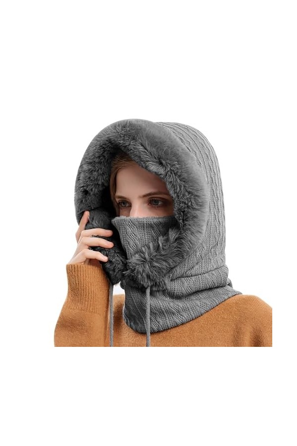 VGMANNTA Cagoule Femme Hiver Chapeau Femme Cagoules Femme Cagoule Ski Femme Chapka Femme Ski Femme Balaclava