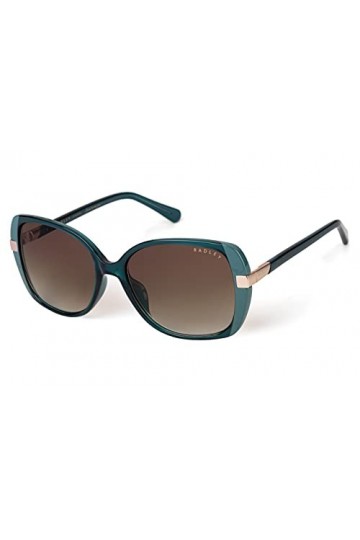 Radley Morwenna 107 Lunettes de soleil pour femme avec dégradé de cristal brillant Vert/marron, Vert