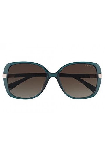Radley Morwenna 107 Lunettes de soleil pour femme avec dégradé de cristal brillant Vert/marron, Vert