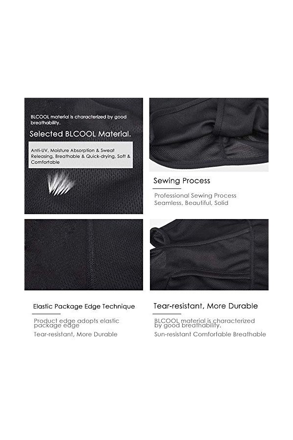 Fontic Cagoule Face Cou Masque, Cyclisme en Plein air Escalade Pêche Tactique Moto Balaclava, Mince et Respirant pour Hiver 