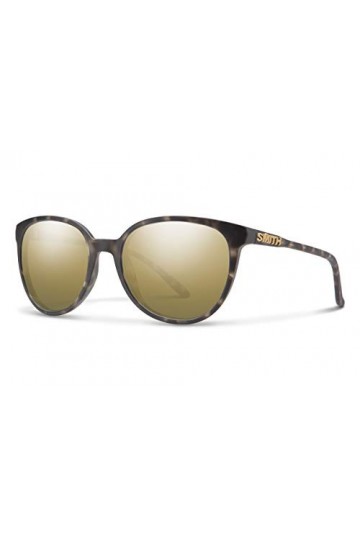 SMITH Mixte Guépard Lunettes de Soleil, Miroir Tortue en frêne Mat doré, Taille Unique