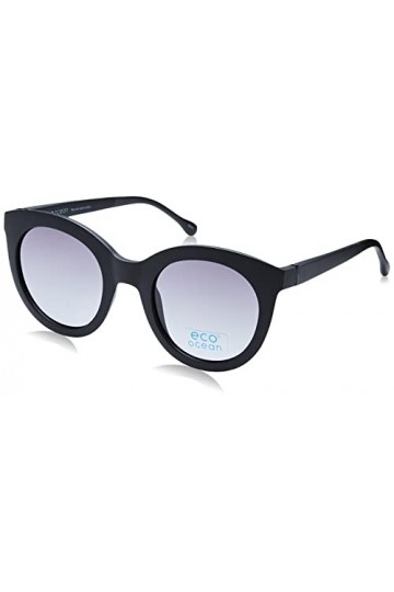 MODO & ECO Mauve Sun Lunettes de Soleil, Noir, 50 Femme