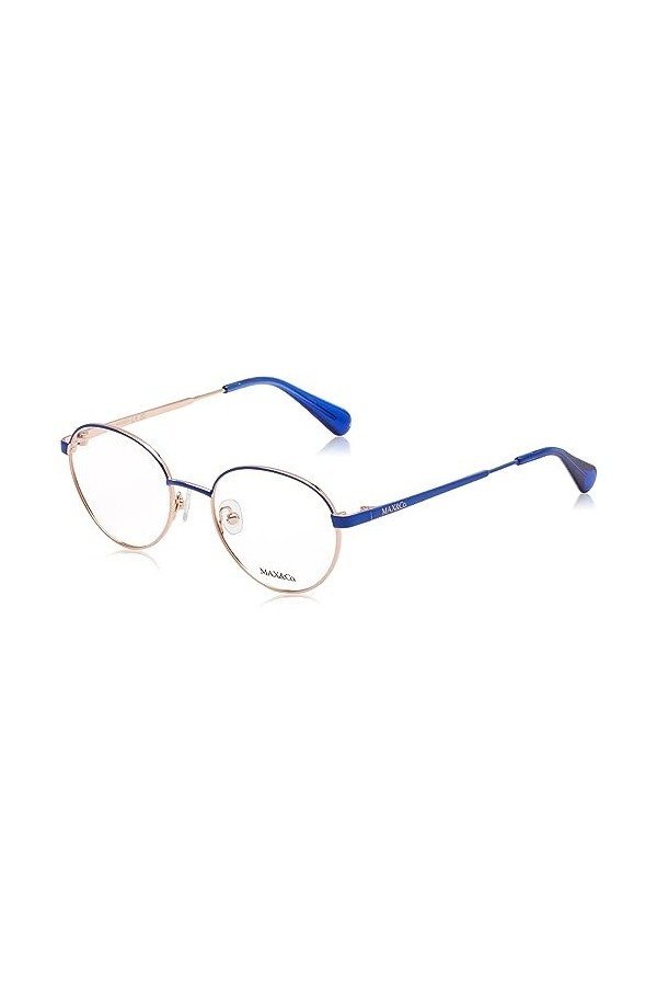 MAX &CO MO5090 Lunettes de Soleil, Bleu Brillant, 49/18/140 Femme