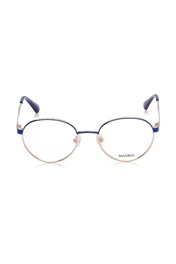MAX &CO MO5090 Lunettes de Soleil, Bleu Brillant, 49/18/140 Femme