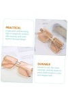 Yardwe 4Pcs Lunettes De Soleil Vêtements Pour Femmes Miss Plastique Anti-Uv