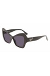 KARL LAGERFELD KL6076S Sunglasses, 001 Black, Taille Unique Unisex