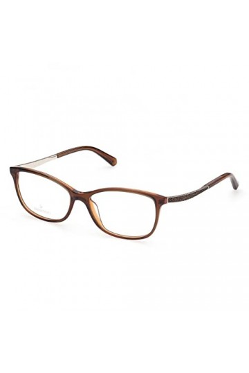 SWAROVSKI Sk5412 Lunettes de Soleil, Marron foncé/Autre, 54 Femme