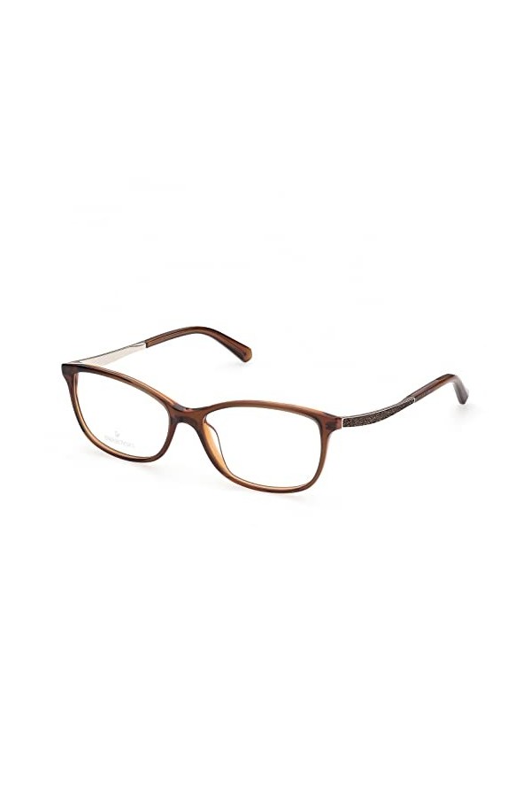 SWAROVSKI Sk5412 Lunettes de Soleil, Marron foncé/Autre, 54 Femme