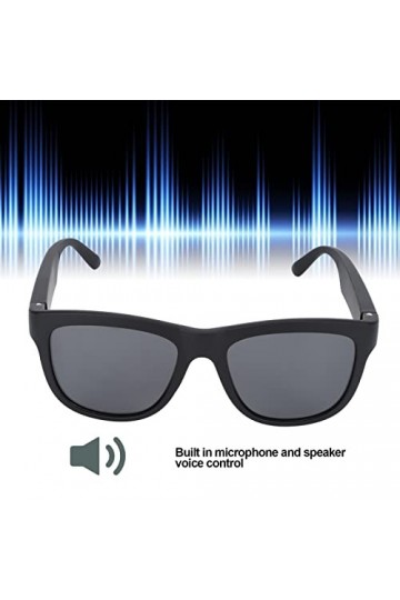 Lunettes de Soleil Intelligentes pour Hommes et Femmes Bluetooth Lunettes Audio Lunettes de Soleil Prise en Charge de la Musi