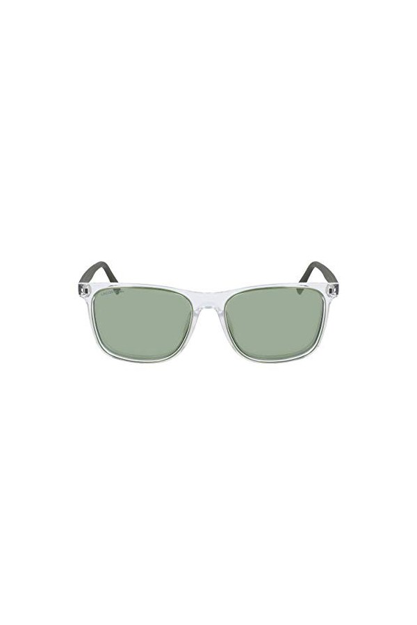 Lacoste L882S Lunettes de Soleil, Crystal/Khaki, Taille Unique Homme