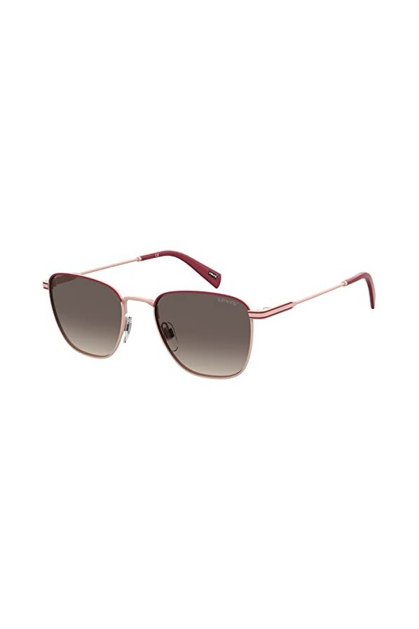Levis Unisexe ADULTOO LV 1016/S Lunettes de Soleil, Burgundy Pink/Brown Gradient, 52
