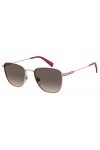 Levis Unisexe ADULTOO LV 1016/S Lunettes de Soleil, Burgundy Pink/Brown Gradient, 52
