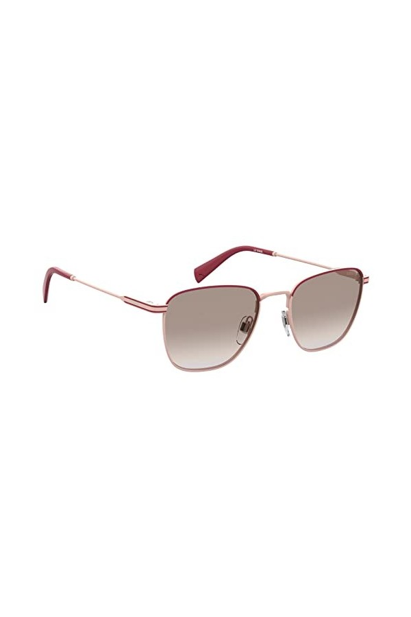 Levis Unisexe ADULTOO LV 1016/S Lunettes de Soleil, Burgundy Pink/Brown Gradient, 52