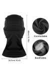 COMNICO Cagoule, masque facial, élastique, réglable, masque dhiver coupe-vent, écharpe de ski, protection contre le froid, é