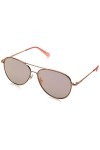 FOSSIL FOS 2096/G/S Lunettes de Soleil, Or Rouge, 57 Femme
