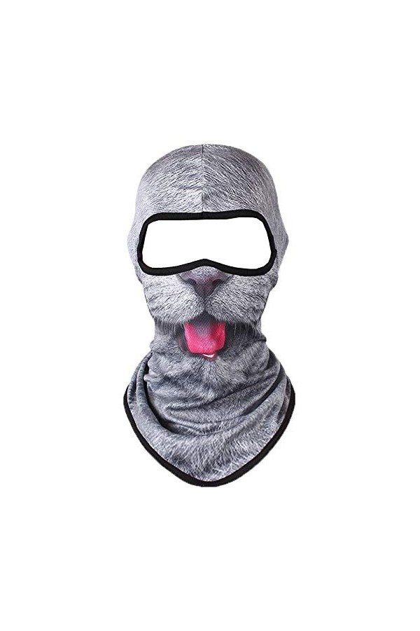 COMVIP Cagoule Ski Sport Unisexe Séchage Rapide Motif Animal Déguisement Cosplay R