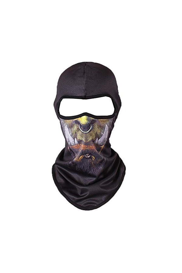 COMVIP Cagoule Ski Sport Unisexe Séchage Rapide Motif Animal Déguisement Cosplay R