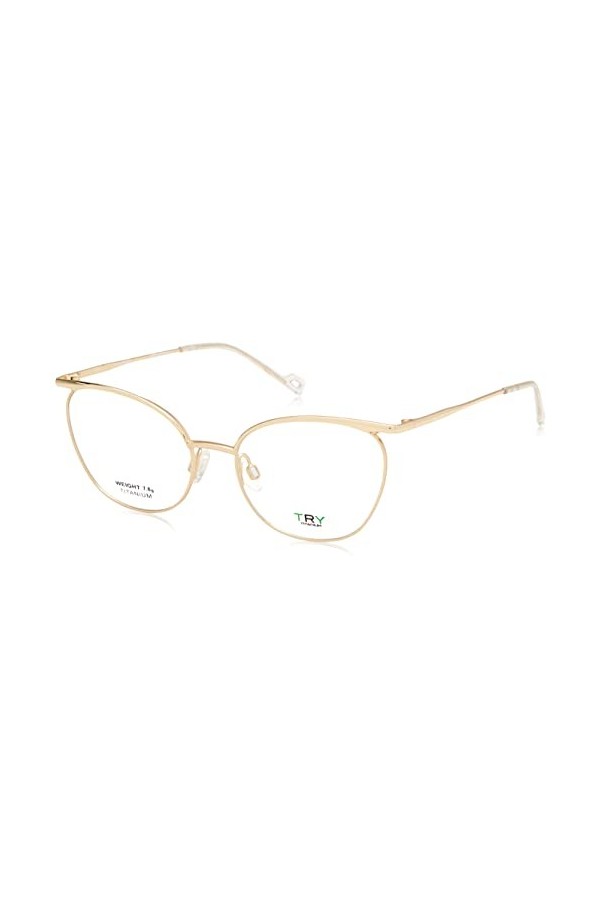try Aetherium III Tya12v Lunettes de Soleil, Doré, 53 Femme
