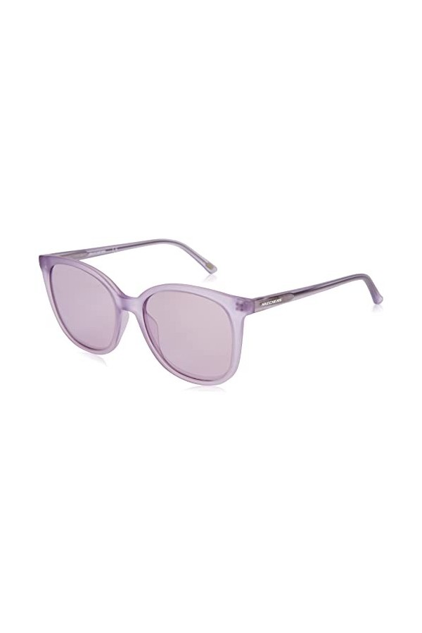 Skechers Se6136 Lunettes de Soleil, Violet Mate, 53 Femme