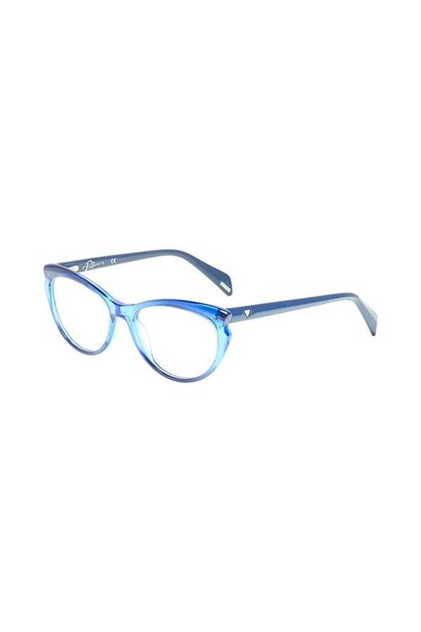 Police VPLA02 Sunglasses, Blue, 54 Unisex
