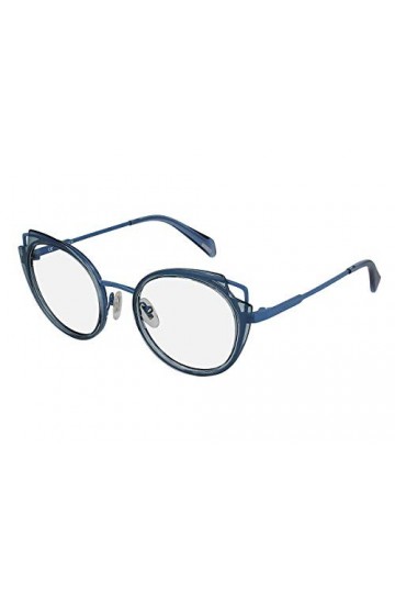 Police VPLA03 Sunglasses, Blue, 49 Unisex