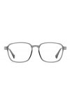 Polaroid Rectangle Full Rim Grey Frame-105798yb75216 Sunglasses, YB7/16 Silver, 52 Unisex