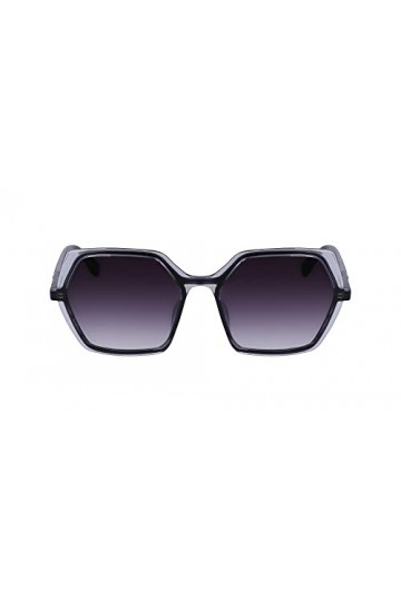 KARL LAGERFELD KL6083S Lunettes de Soleil, Noir/Gris, Taille Unique Femme