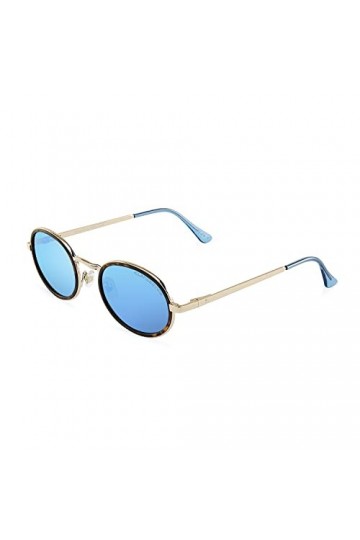 CLANDESTINE Ovo 17 Gold Matte Habana Ice Blue - Lunettes de soleil Nylon HD homme & femme