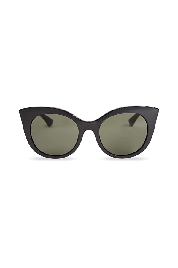 MessyWeekend Lunettes de Soleil pour Femmes avec Monture Ronde en Oeil de Chat Oversize en Polycarbonate - Verres avec Protec