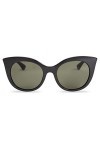 MessyWeekend Lunettes de Soleil pour Femmes avec Monture Ronde en Oeil de Chat Oversize en Polycarbonate - Verres avec Protec