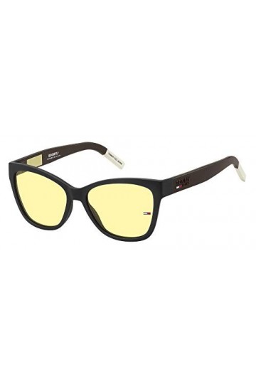 Tommy Jeans Lunettes de Soleil TJ 0026/S Matte Black/Yellow 54/16/140 femme