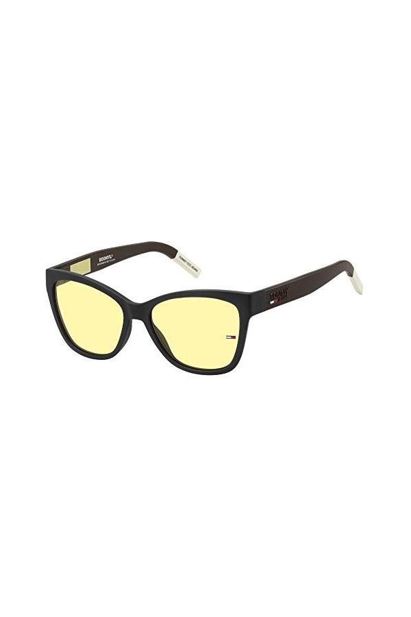 Tommy Jeans Lunettes de Soleil TJ 0026/S Matte Black/Yellow 54/16/140 femme