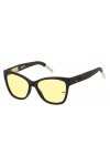 Tommy Jeans Lunettes de Soleil TJ 0026/S Matte Black/Yellow 54/16/140 femme
