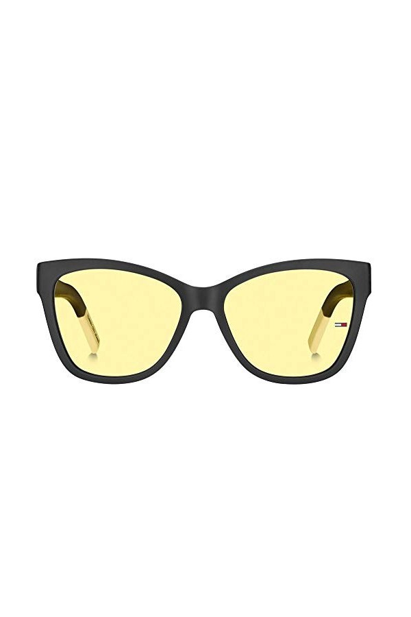 Tommy Jeans Lunettes de Soleil TJ 0026/S Matte Black/Yellow 54/16/140 femme