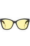 Tommy Jeans Lunettes de Soleil TJ 0026/S Matte Black/Yellow 54/16/140 femme