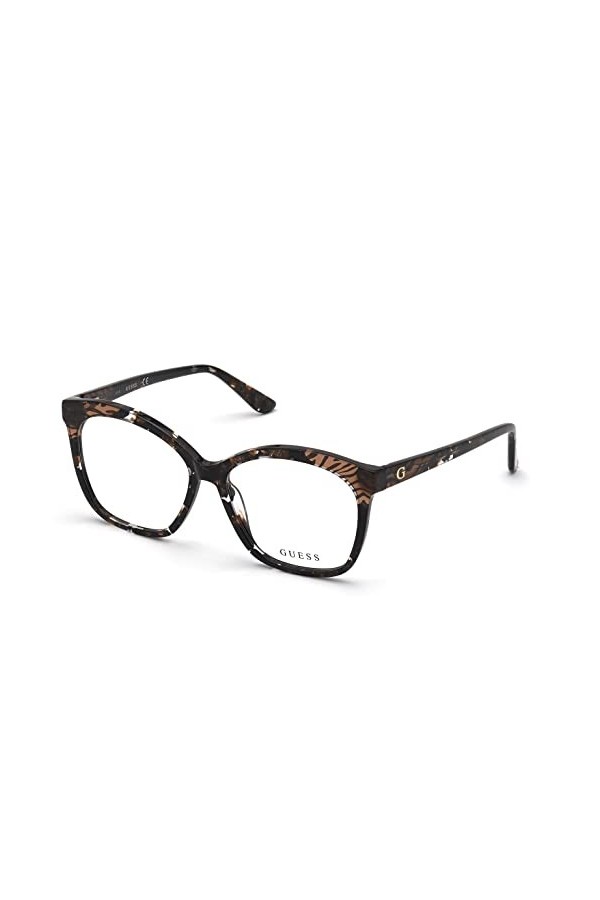 Guess Gu2820 Lunettes de Soleil, Marron foncé, 55 Femme