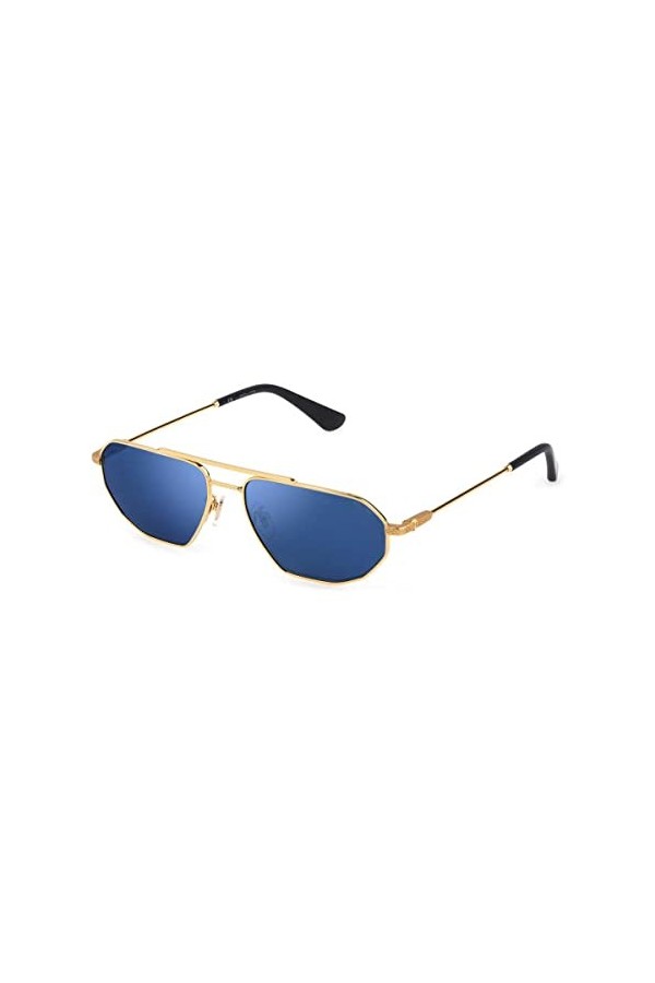Police SPLF66 Sunglasses, Shiny Endura Gold Sandblasted Or Matt Pa, 58 Unisex