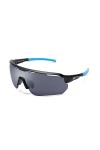 CLANDESTINE Air Shiny Black - Lunettes de soleil de sport antibuée pour hommes et femmes