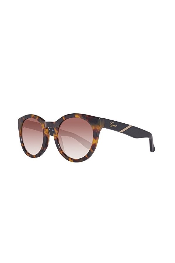 GUESS Lunettes de soleil GU7344 C51 S57 Tortoise/Gradient Brown Lens 