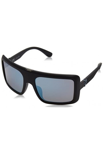 Police SPLF62 Sunglasses, Mat Noir, 61 Unisex