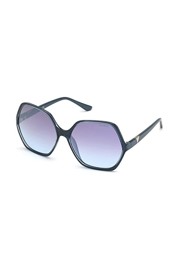 Guess Gu7747 Lunettes de Soleil, Bleu Clair Brillant, 62 Femme